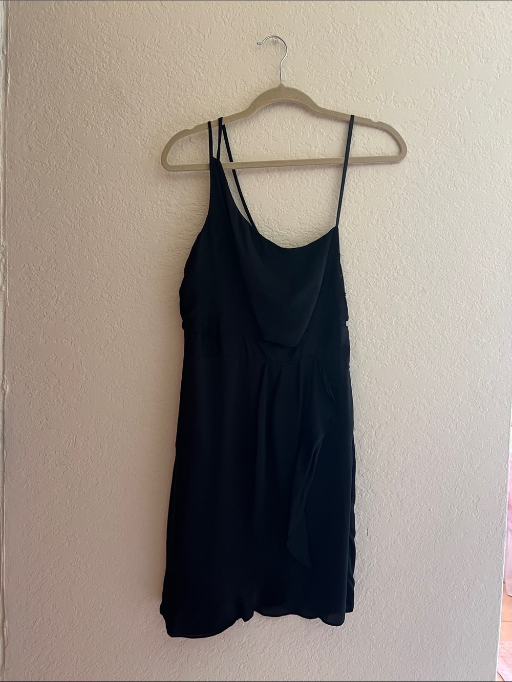 Black Spaghetti Strap Slip Dress BCBGeneration
